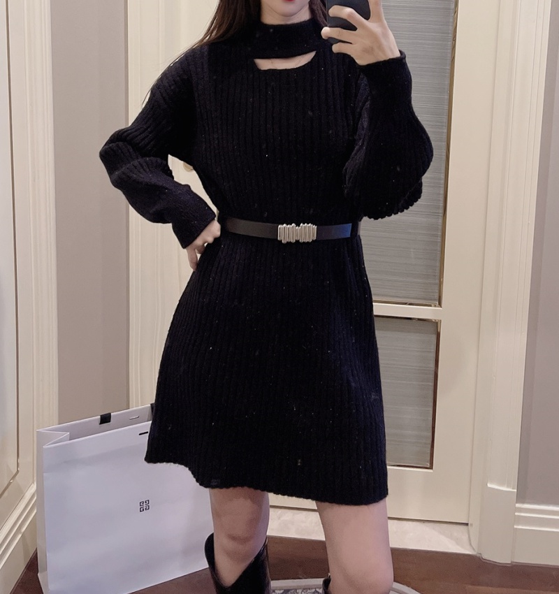 Loose liangsi dress knitted sweater dress for women