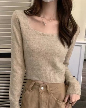 All-match short sweater small fellow tops for women