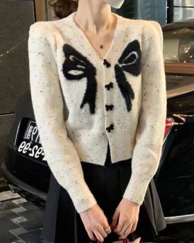 Fashion all-match sweater long sleeve V-neck cardigan