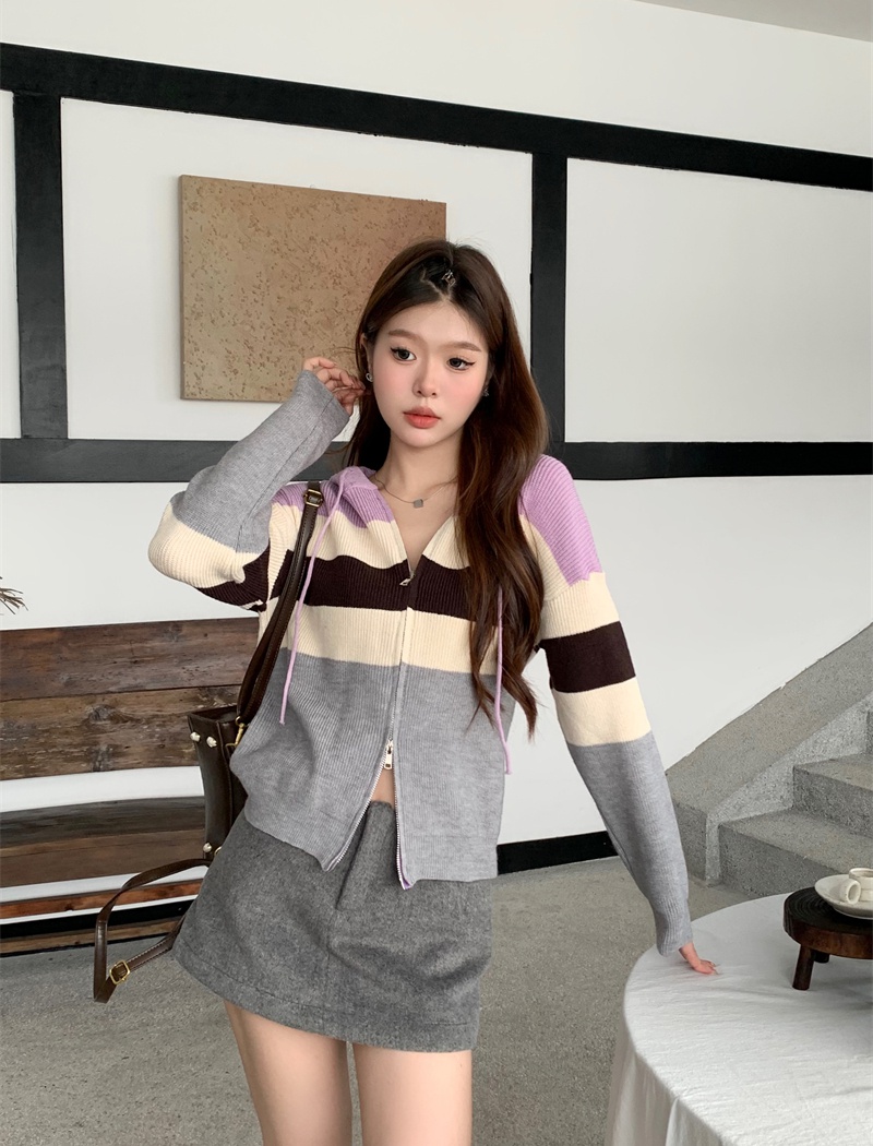 Autumn and winter tops knitted cardigan for women