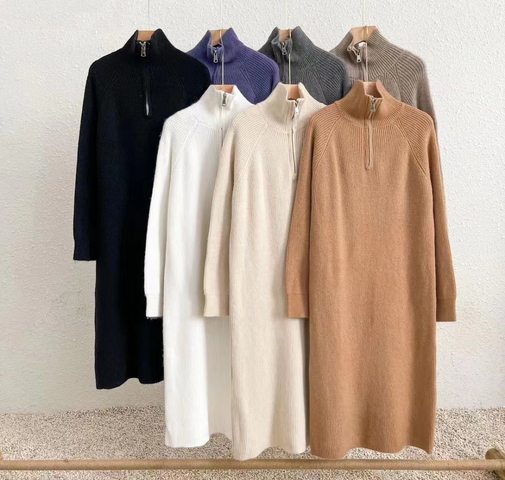 Autumn and winter sweater dress bottoming dress for women
