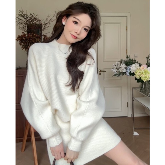 Autumn and winter pure sweater Korean style tops a set