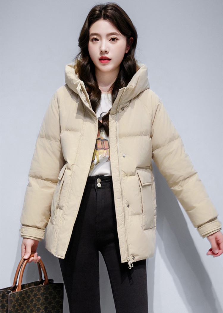 White winter down coat small fellow short bread clothing