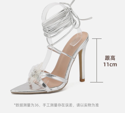 European style sandals open toe high-heeled shoes