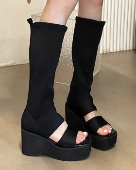 Thick crust Rome style sandals elasticity summer boots