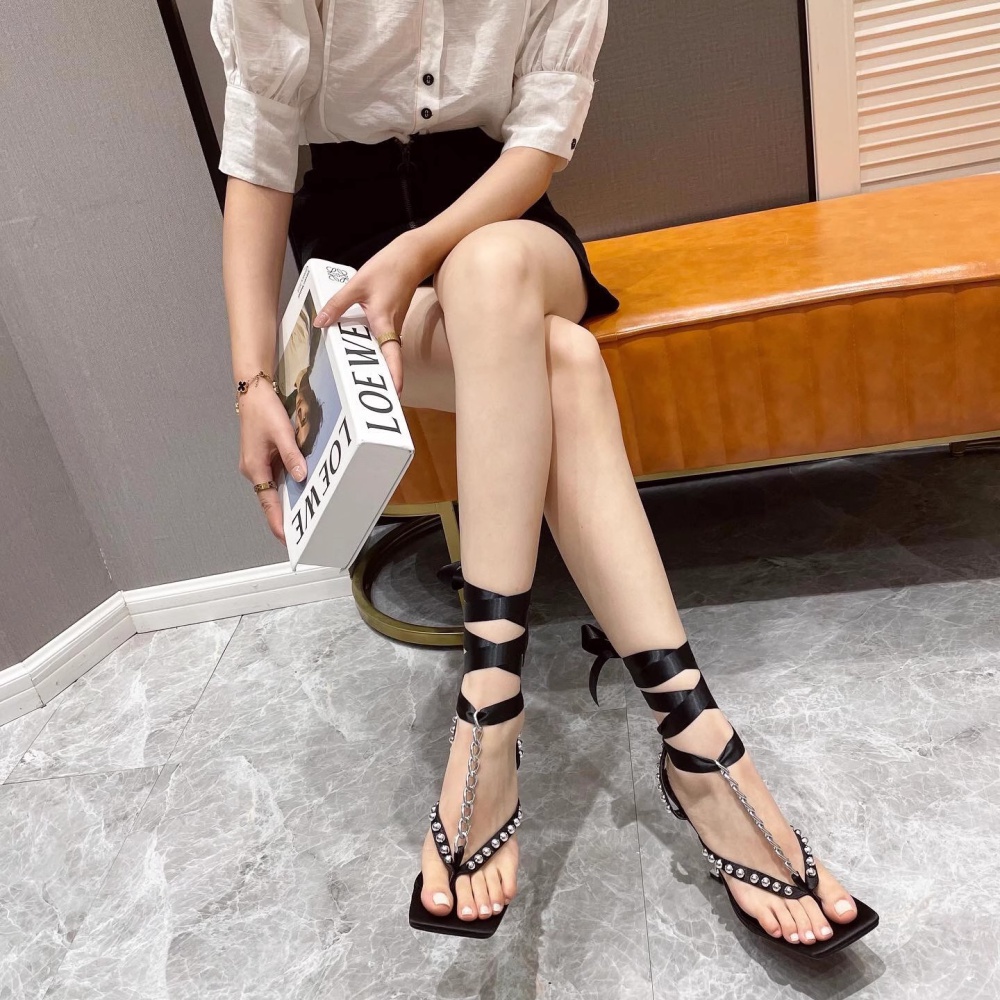 Large yard fine-root cross  summer chain sandals