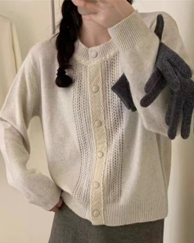 Chanelstyle Korean style slim autumn and winter sweater