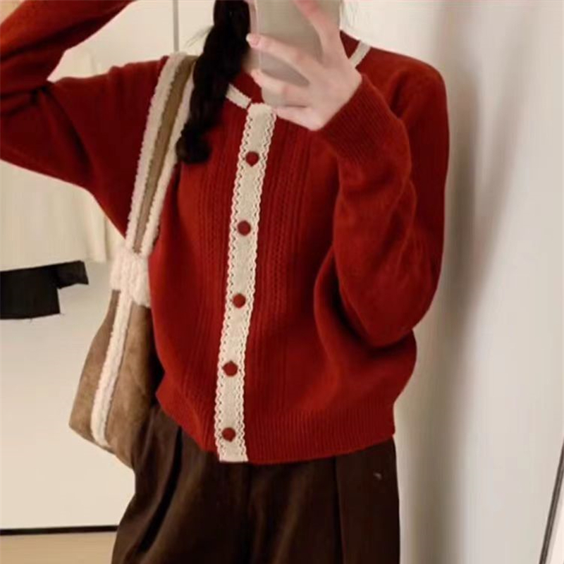 Chanelstyle Korean style slim autumn and winter sweater