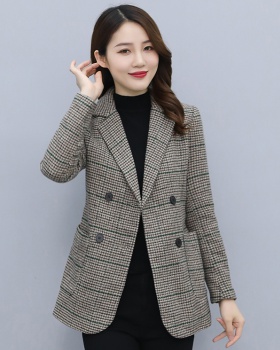Houndstooth coat fashion business suit for women