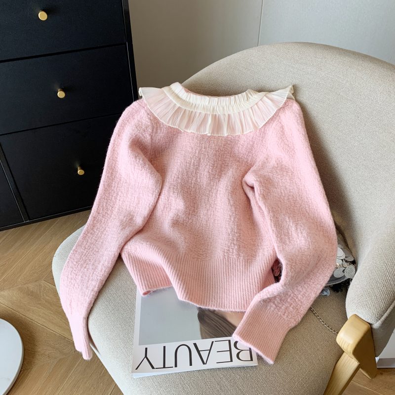 Unique cardigan V-neck sweater for women
