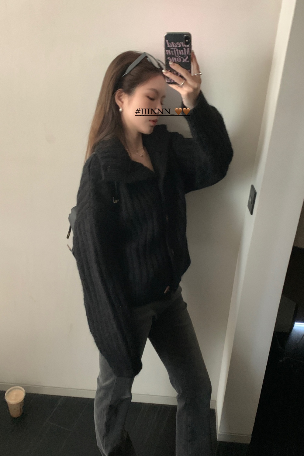 Thermal tops pit stripe sweater for women