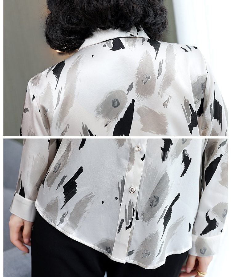 Fashion spring silk temperament real silk shirt for women