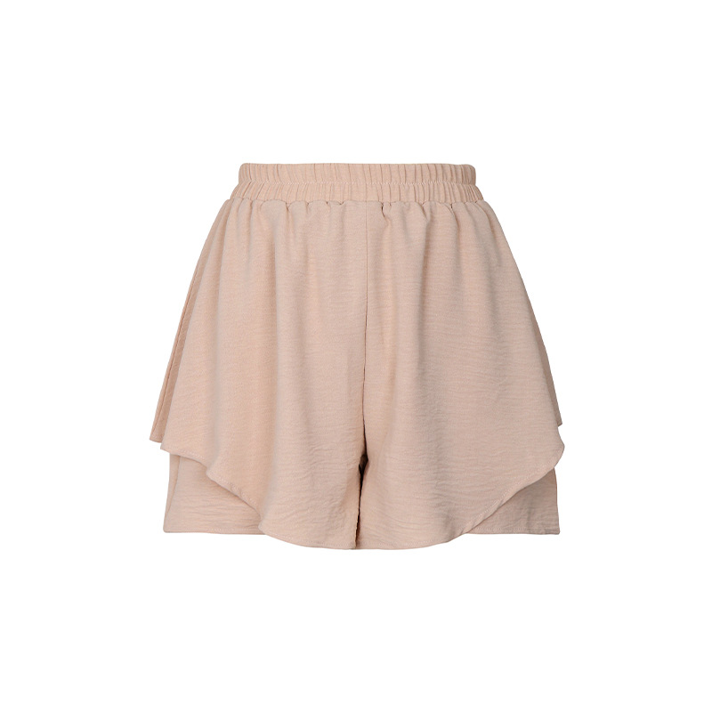 Summer high waist laminated fashion shorts for women