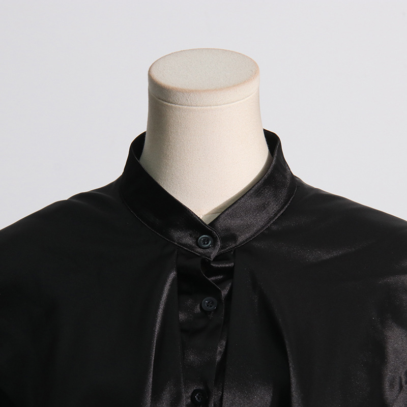 Streamer black commuting temperament spring shirt