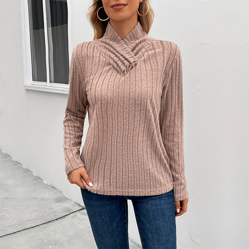 Spring European style long sleeve sweater for women