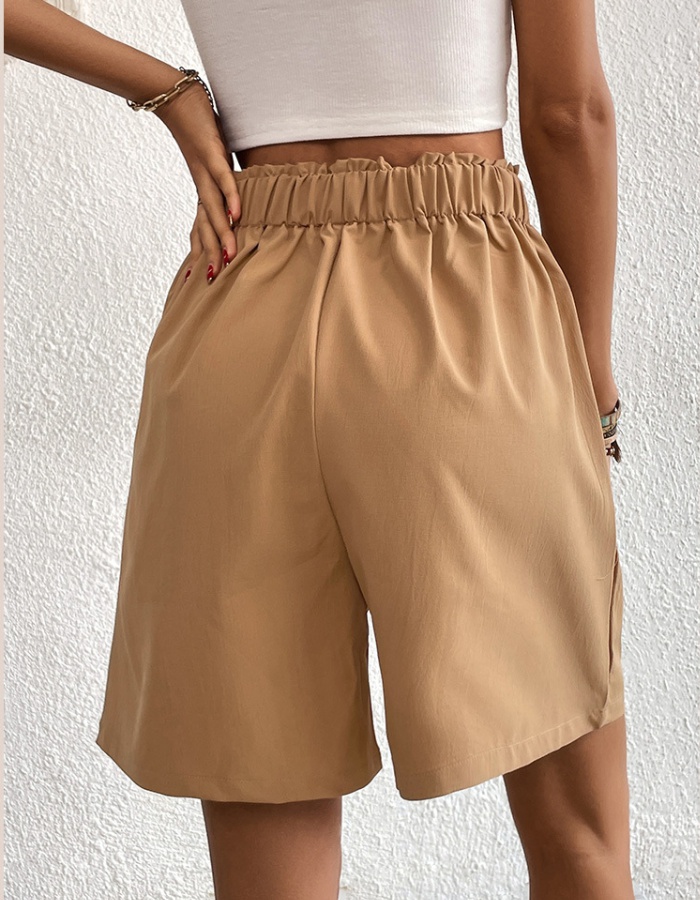 Summer pure high waist European style shorts