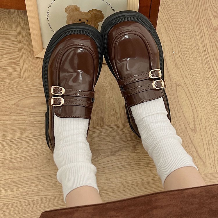 College style shoes small leather shoes for women