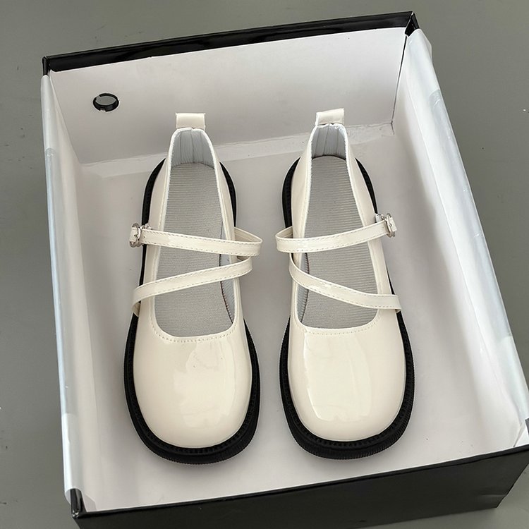 British style spring and autumn shoes low small leather shoes