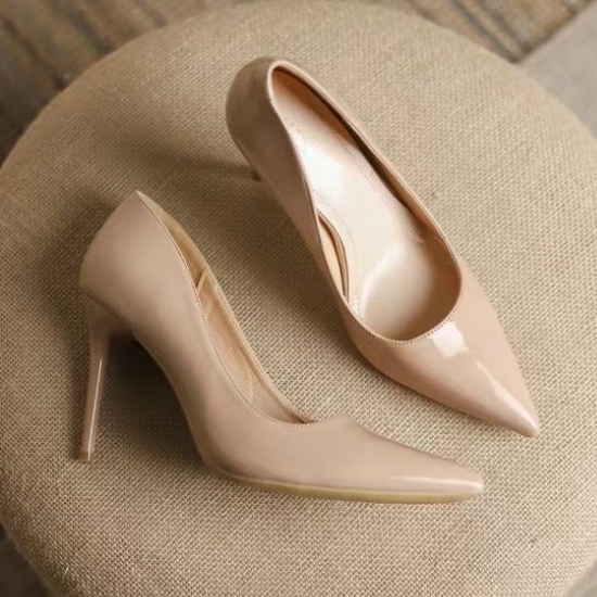 Fashion low high-heeled shoes pointed shoes for women
