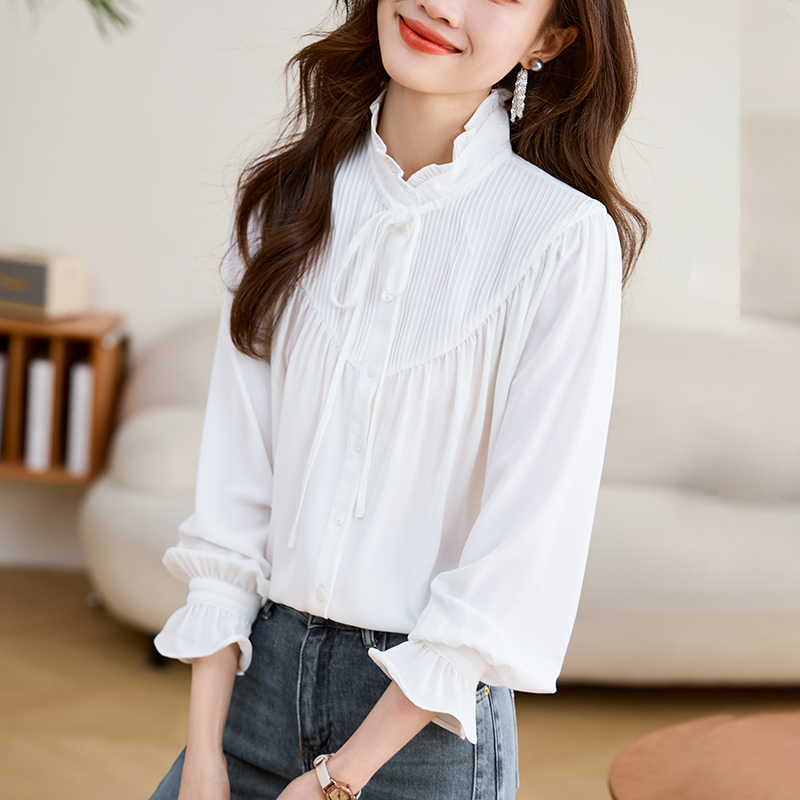 Small fellow shirt France style small shirt for women