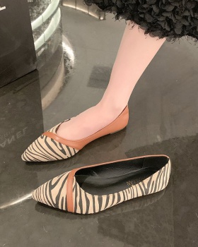 Korean style low flattie pointed spring and autumn shoes