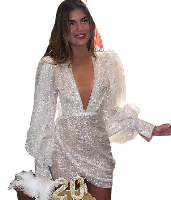Package hip glitter formal dress sexy evening dress