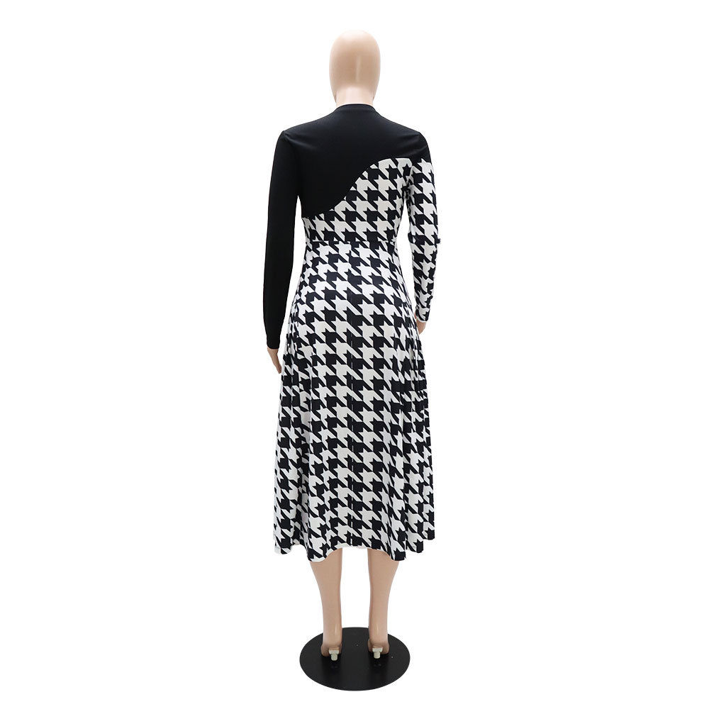 Spring and autumn fashion long sleeve dress for women