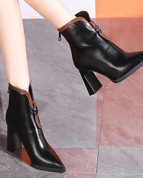 All-match boots high-heeled shoes