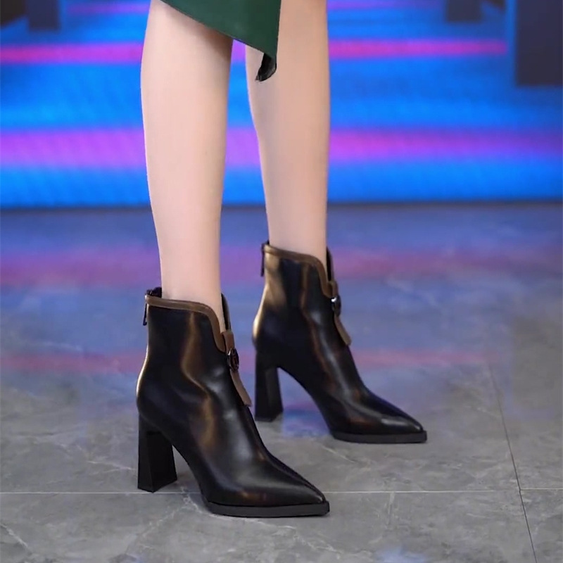 All-match boots high-heeled shoes