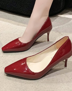 Fine-root high-heeled shoes European style shoes for women