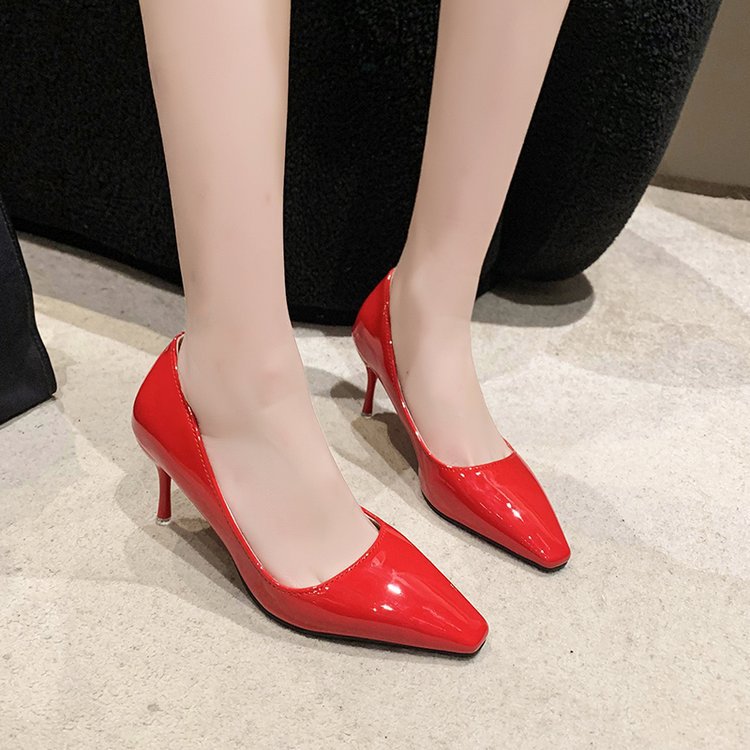 Fine-root high-heeled shoes European style shoes for women
