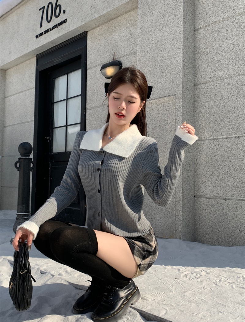 Splice autumn and winter sweater for women