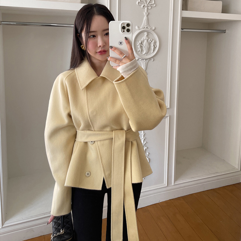 Bandage winter Korean style temperament coat