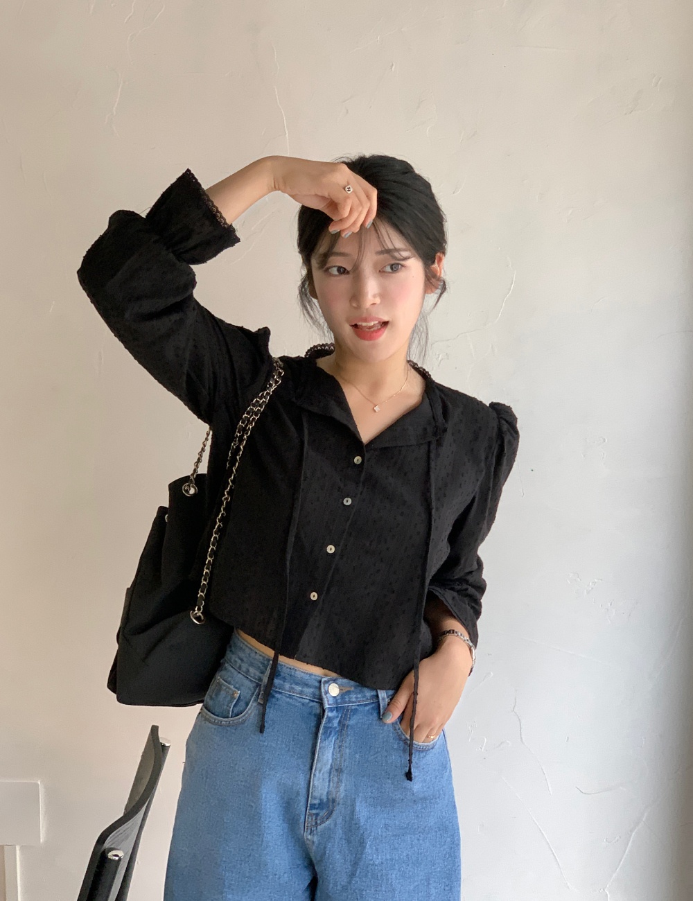 Spring and autumn tops Korean style shirts
