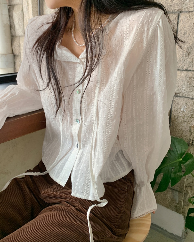 Spring and autumn tops Korean style shirts