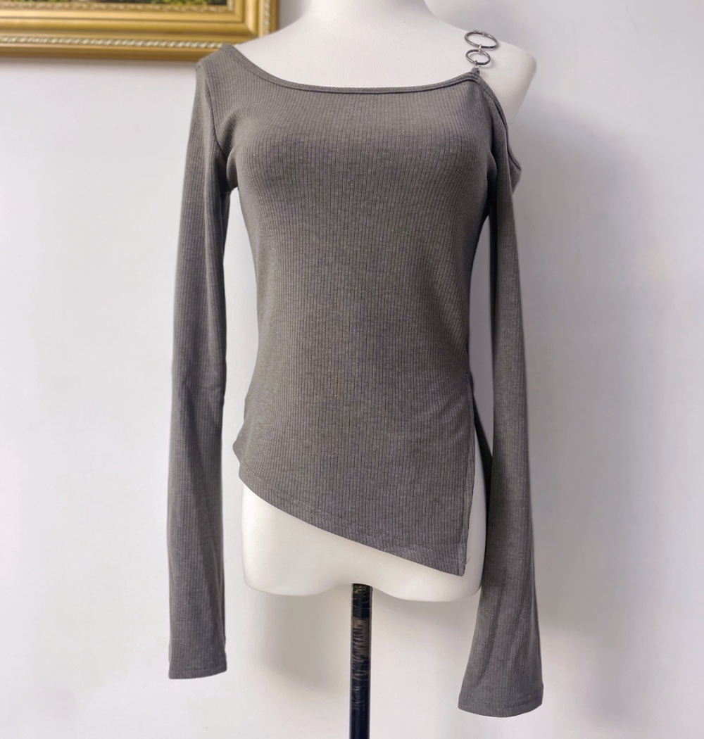 Spicegirl knitted bottoming shirt short tops for women