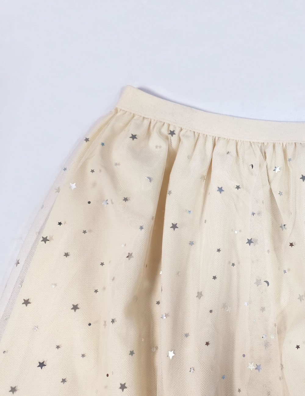 Long pleated bronzing high waist A-line skirt