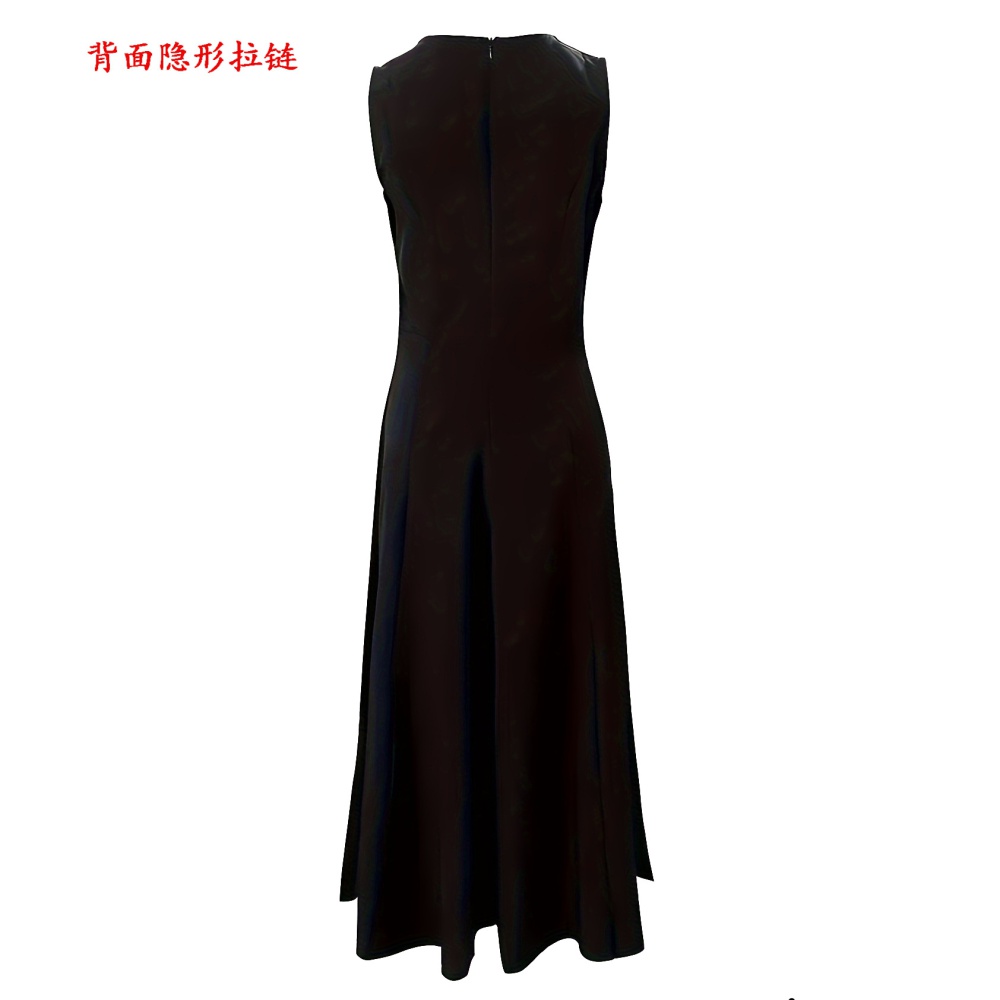 A-line slim dress straight spring and summer long dress