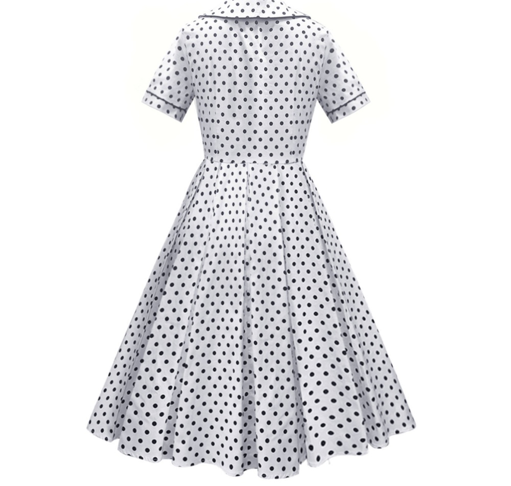 Doll collar retro business suit round ring dress for women