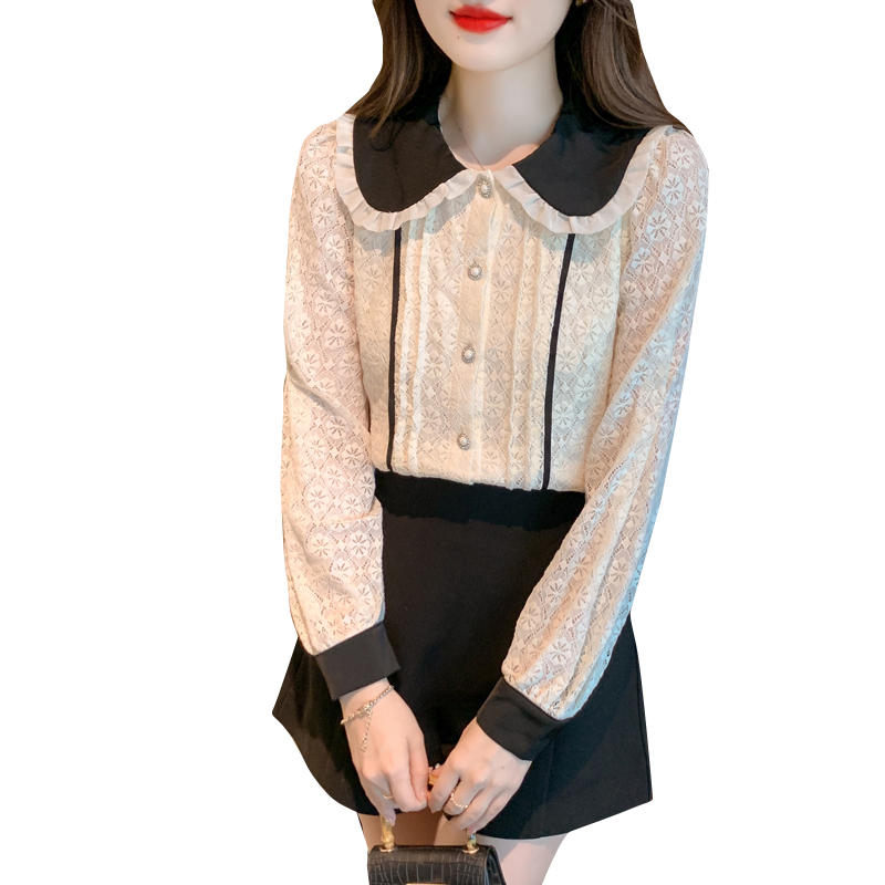 Profession doll collar shirt spring tops for women