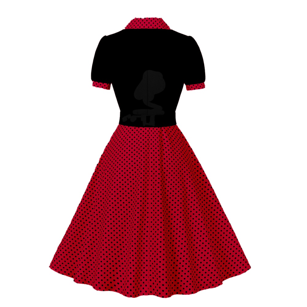 Large yard retro big skirt European style dress for women