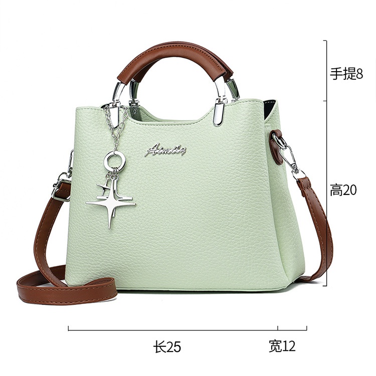 High capacity all-match messenger bag buff handbag for women