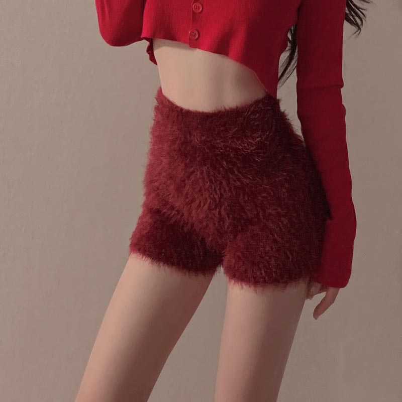 Pure fashion leggings sweet knitted shorts for women