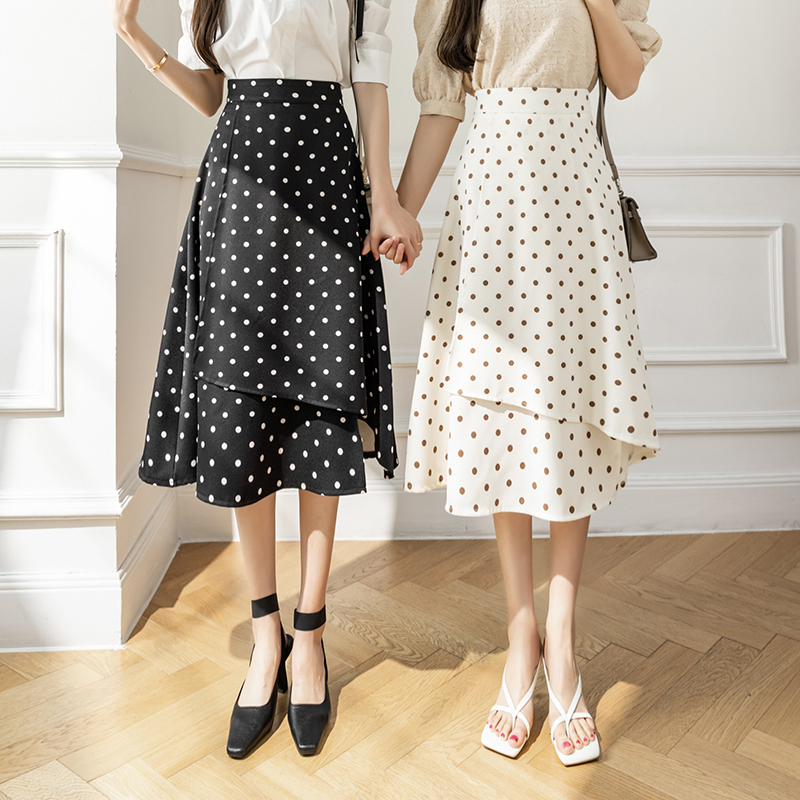 Irregular spring and summer long dress long skirt