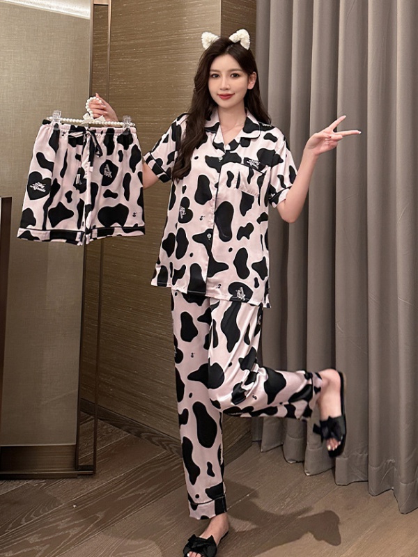 Wears outside homewear pajamas 3pcs set for women