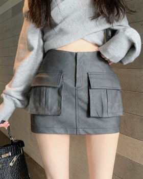 All-match stereoscopic skirt winter work clothing for women