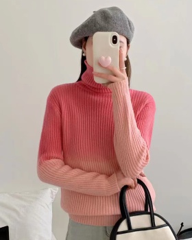 Western style V-neck Korean style sweater for women
