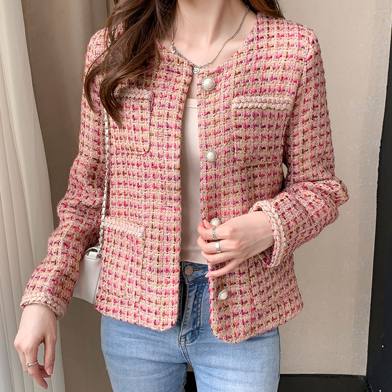 Ladies all-match chanelstyle loose Casual show young jacket