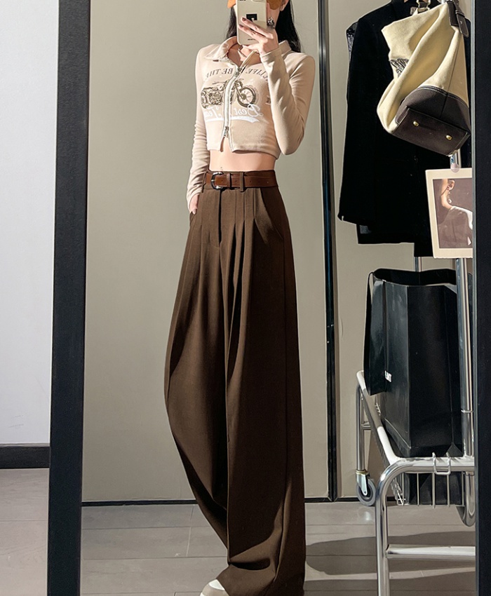 Spring loose wide leg pants mopping pants for women