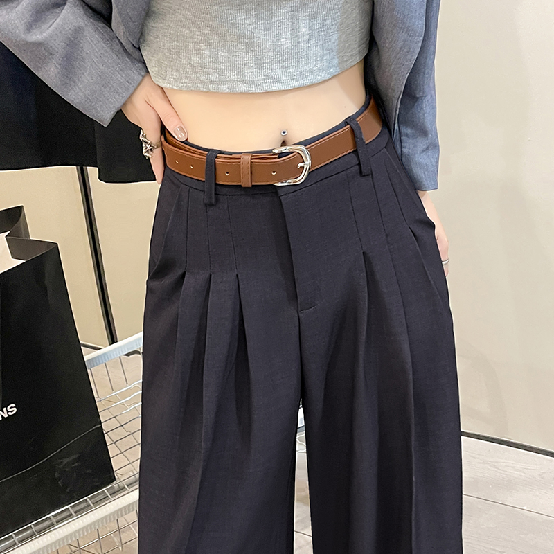 Spring loose wide leg pants mopping pants for women
